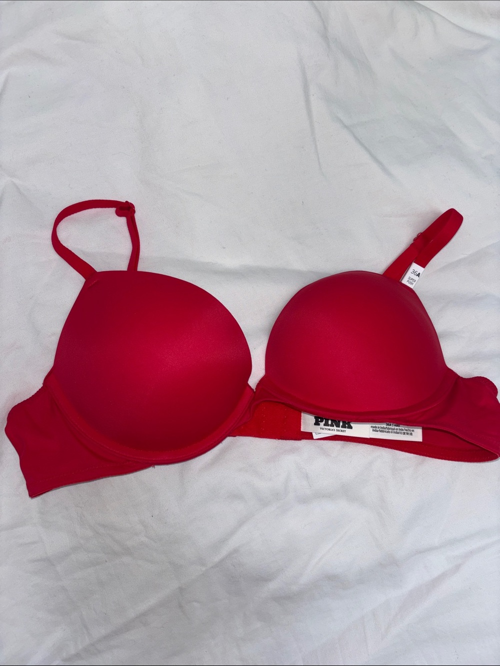 PINK Victoria's Secret Red Push-Up Bra